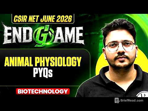 CSIR NET June 2026 | Animal Physiology | CSIR NET Life Science | PW CSIR NET