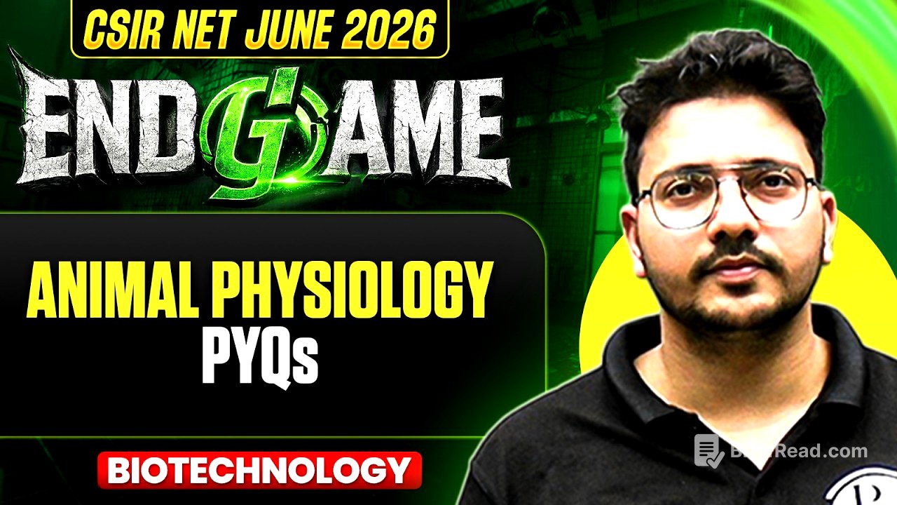 CSIR NET June 2026 | Animal Physiology | CSIR NET Life Science | PW CSIR NET
