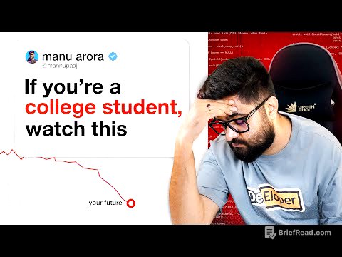 If You’re a BTech Student, This Will Change Everything | College Guide | Manu Arora