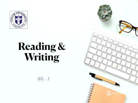 [Calvin University] Reading and Writing 6-1