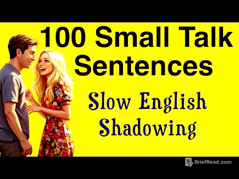 100 Small Talk Sentences for Everyday English – Speak Naturally & Start Any Conversation | Shadowing