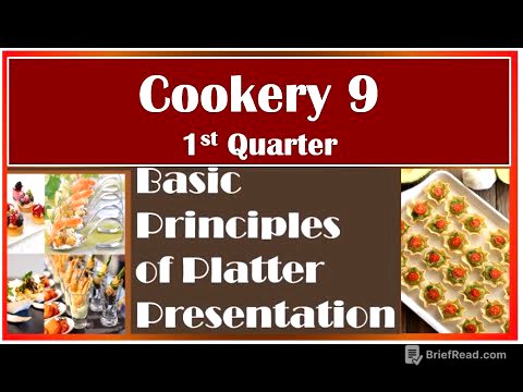 TLE COOKERY 9 QTR 1, Lesson 2, LO 3.2 BASIC PRINCIPLES PLATTER  PRESENTATION