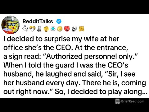 I decided to surprise my wife at her office she’s the CEO. At the entrance, a sign read...