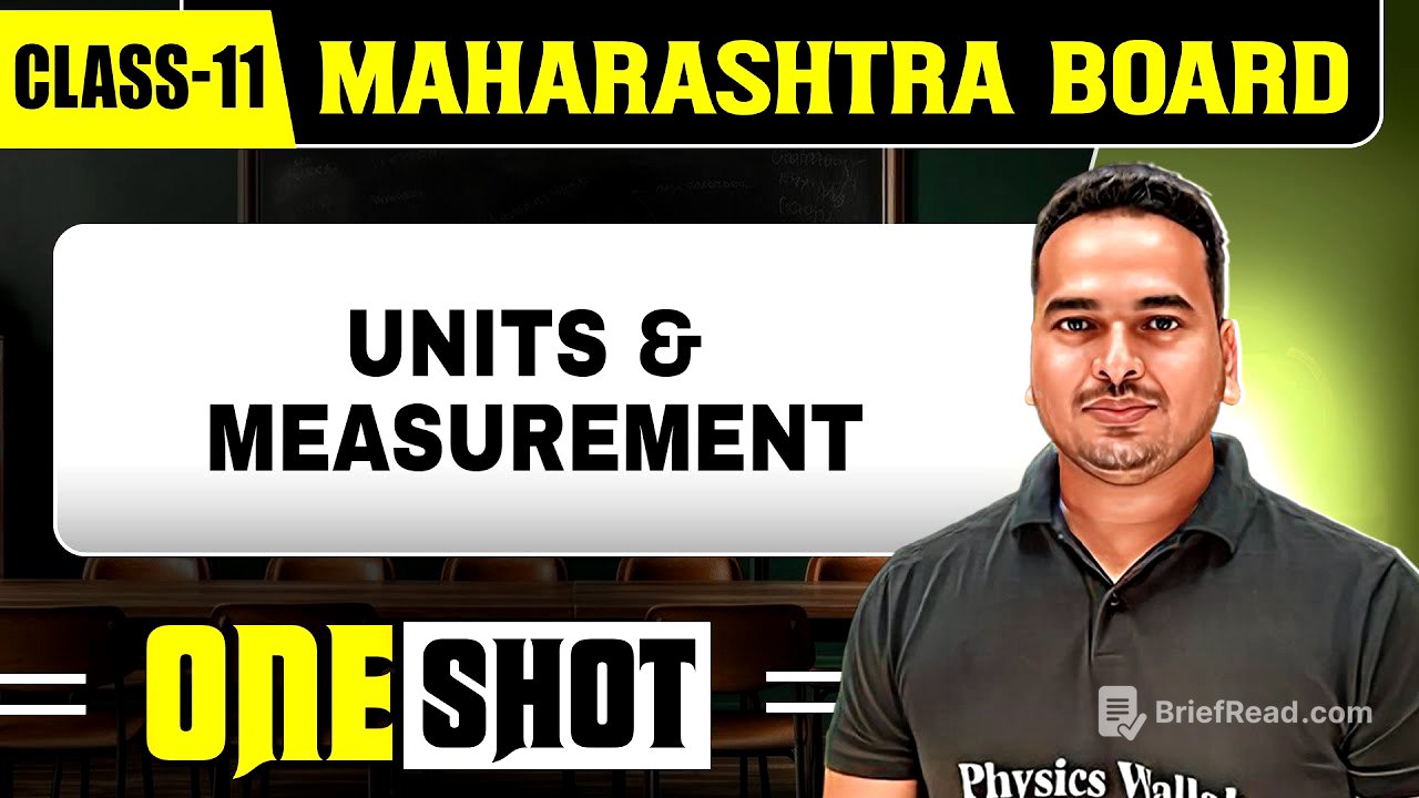 UNITS AND MEASUREMENT IN 1 SHOT | Physics | Class11th | Maharashtra Board