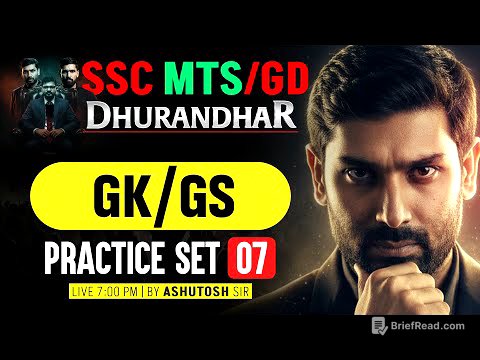 SSC GD GK GS Practice Set | SSC MTS GK GS Classes 2025 | SSC GD GK GS Classes 2026 | By Ashutosh Sir