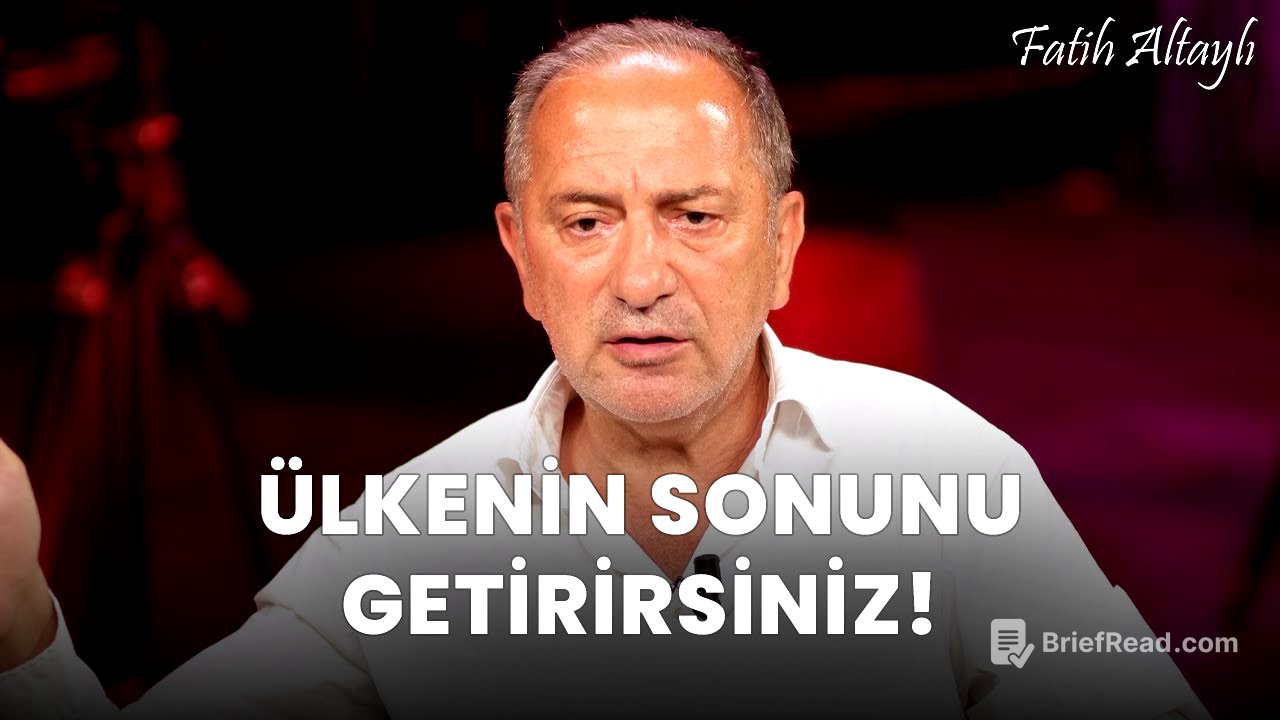 Fatih Altaylı yorumluyor: Ülkenin sonunu getirirsiniz!