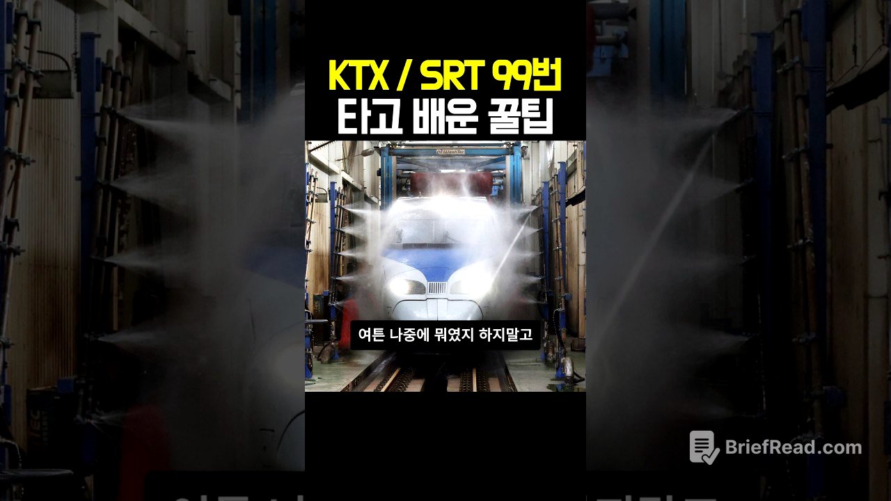KTX, SRT만 99번 타보고 배운 꿀팁