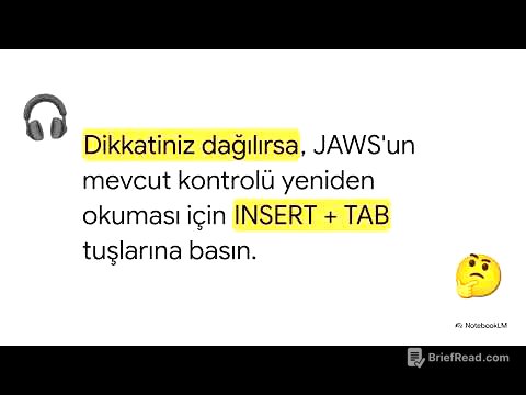 #JAWS ile #menü ve #diyaloglarla çalışma #2025