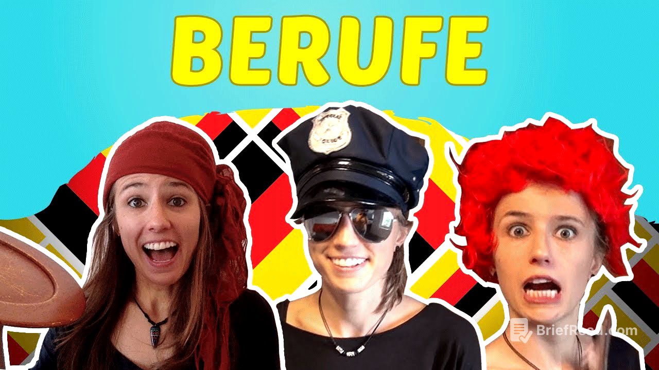 GERMAN LESSON 14: German professions - Deutsche Berufe: Was sind Sie von Beruf? 💇‍👷👮‍