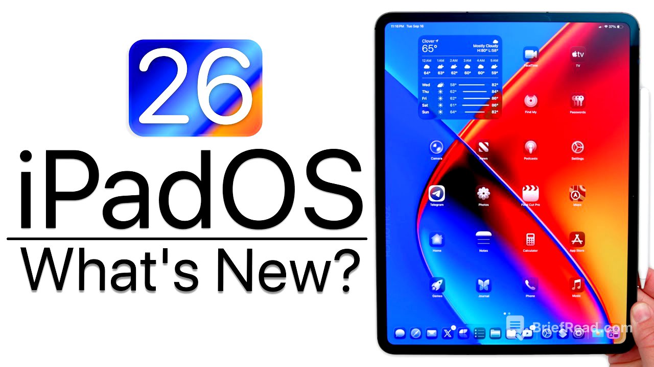 iPadOS 26 is Out! - What's New?