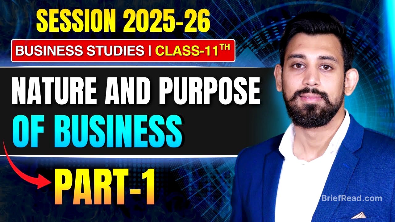 Nature and purpose of business | Chapter 1 | Business Studies | Class 11