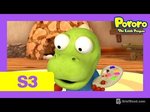 Pororo Português Brasil S3 | Episódio 34 Rabiscar é divertido | Animação infantile
