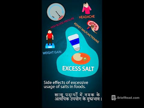 side effects of excessive usage of salts in foods.