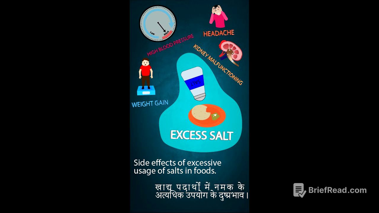 side effects of excessive usage of salts in foods.