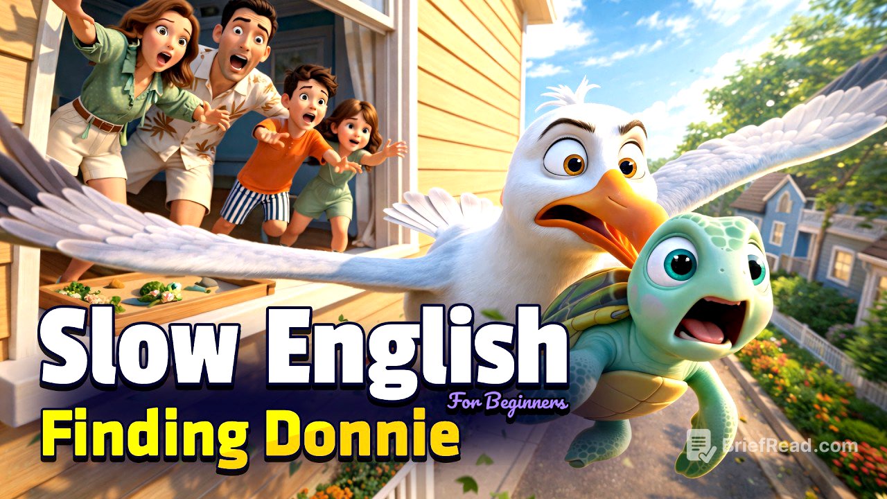 Finding Donnie, the Baby Sea Turtle! | Easy English Listening Practice (A2)