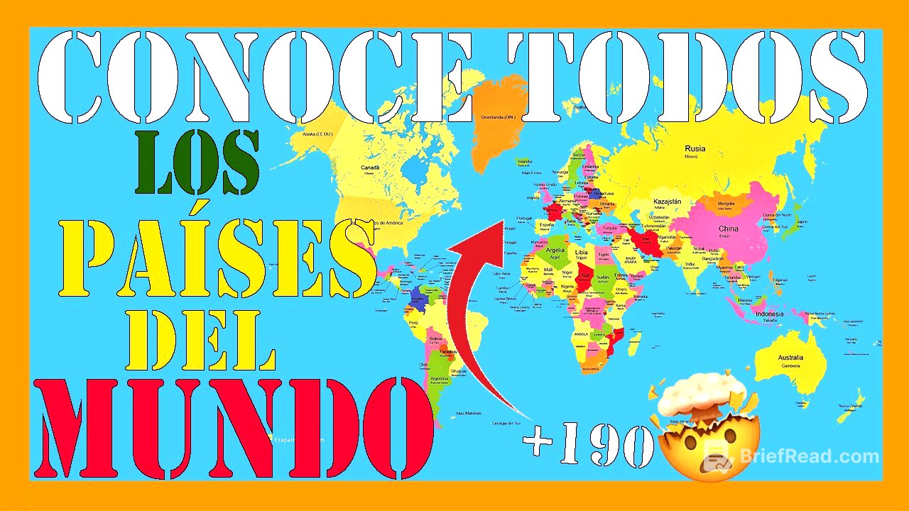 ✅✅✅TODOS los PAÍSES y capitales del MUNDO - MAPA político del MUNDO