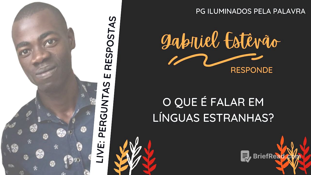 O que é falar em línguas estranhas? | Gabriel Estevão ex satanista responde