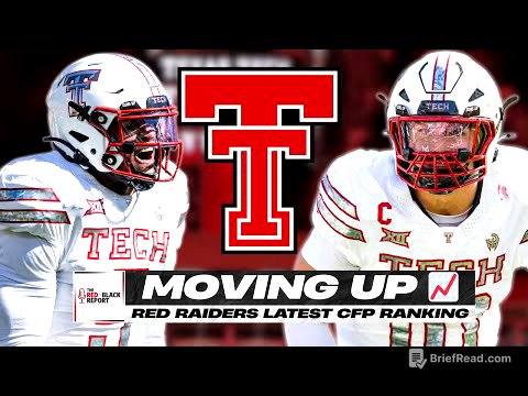 Texas Tech RISES In Latest CFP Rankings 📈 | MAJOR Big 12 Respect