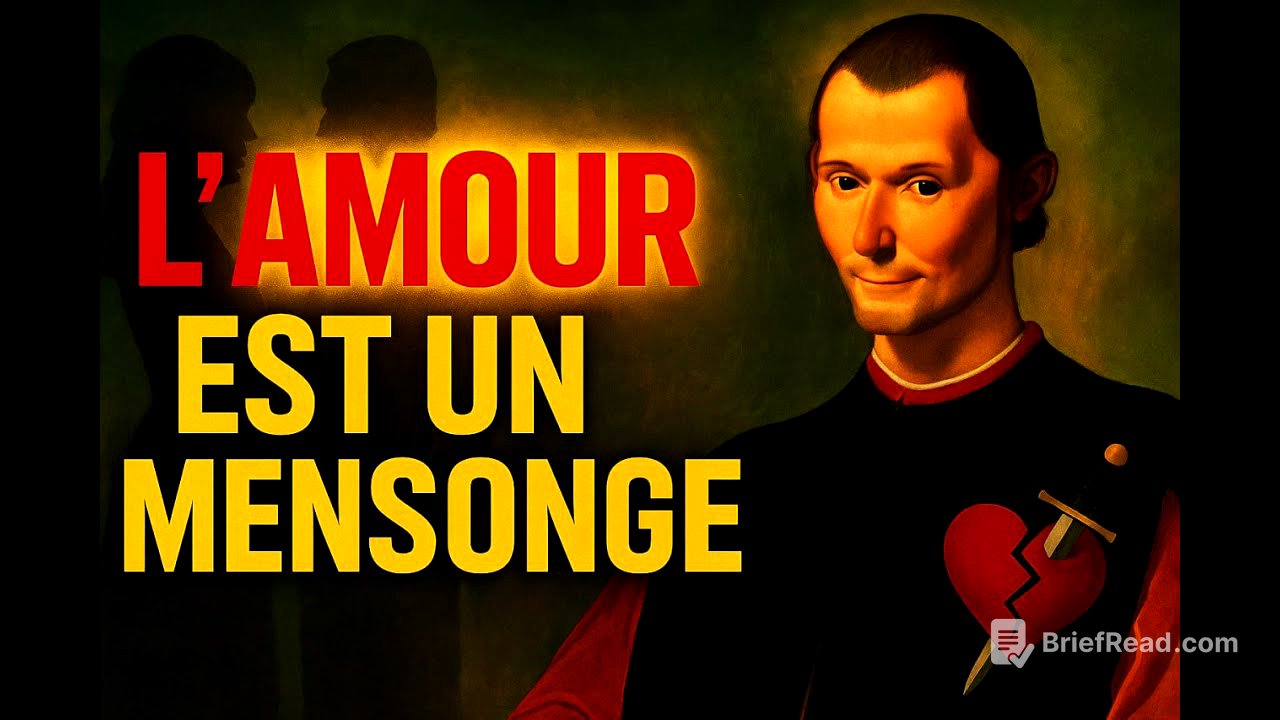 L’Amour Est un Mensonge, il N'existe Pas : La Vérité Choc de Machiavel