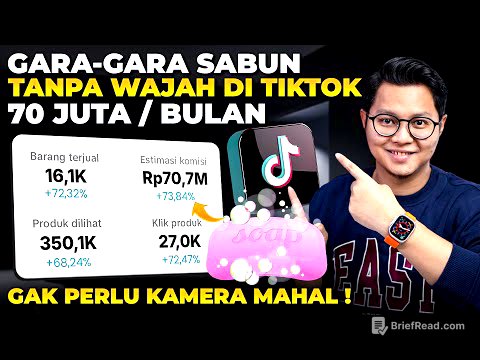 GARA-GARA SABUN, TANPA WAJAH DI TIKTOK 70 JUTA PER BULAN, CEK SEGERA !
