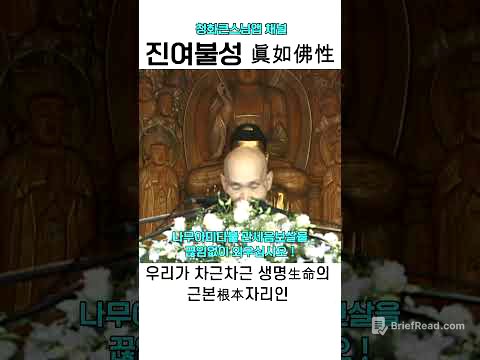 진여불성 청화스님