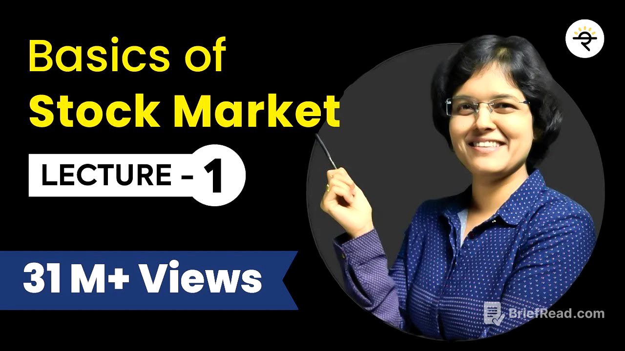 Basics of Stock Market For Beginners  Lecture 1 By CA Rachana Phadke Ranade