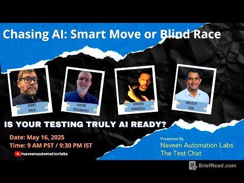 Chasing AI or a blind race? Will AI replace testers?