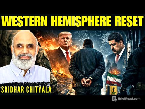 Western Hemisphere Reset: Why the U.S. Moved on Maduro • Sridhar Chityala
