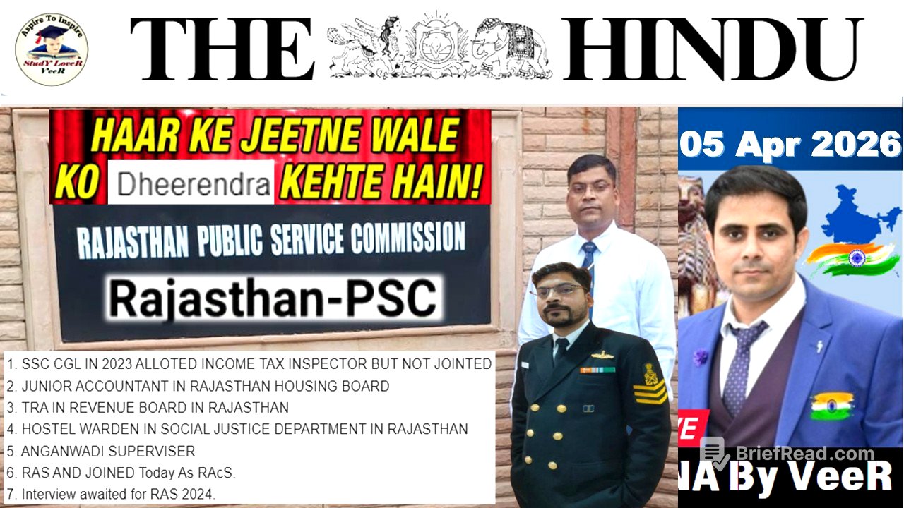 The Hindu Analysis Today | 05 April 2026 | The Hindu NewsPaper Today | UPSC Current Affairs Today