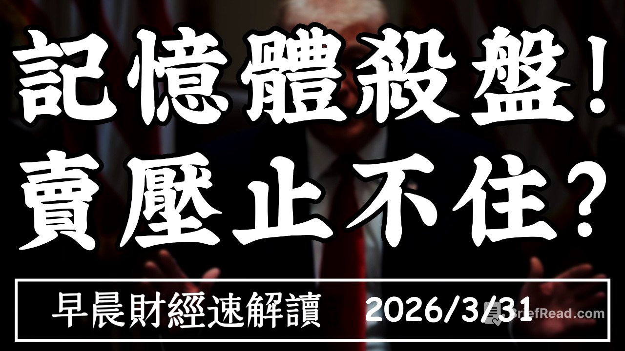 2026/3/31(二)能源危機+記憶體殺盤!美光重挫10%  美股賣壓止不住?【早晨財經速解讀】