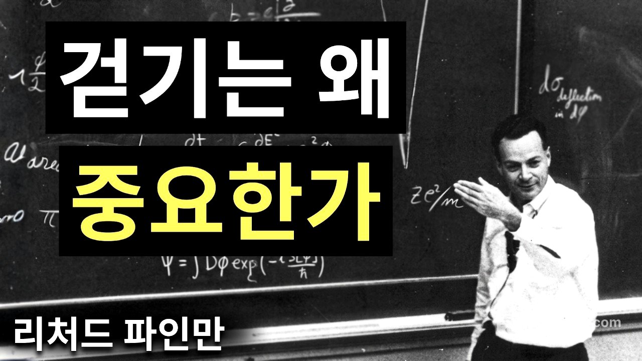 인간의 몸이 설계된 유일한 운동은 '걷기'뿐이다