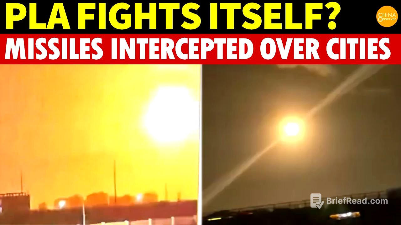 Chinese PLA Fighting Itself? Missiles Intercepted Over Chinese Cities!