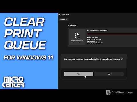 How to Clear the Print Queue in Windows 11 | Micro Center Tech Support