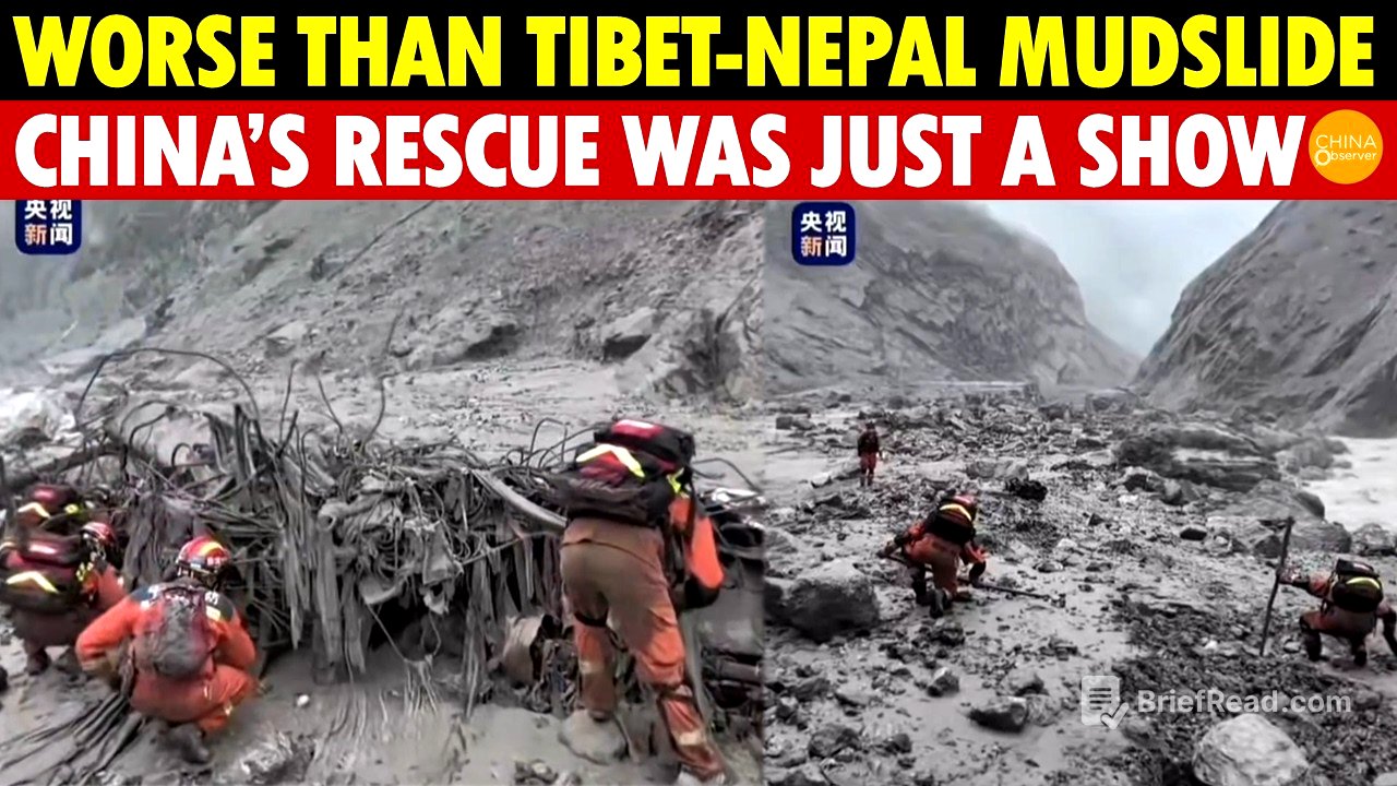 Worse Than Tibet-Nepal Mudslide: China’s Fake Rescue, From Premier To Rescue Team,Everyone Is Acting