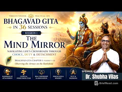 The Mind Mirror | session 1 | 36 sessions - Bhagavad Gita Course | Dr. Shubha Vilas