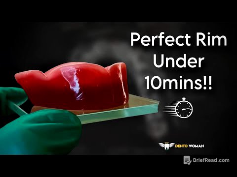 Easiest Way of fabricating a WAX RIM #maxillaryrim #biteblock #dentowoman