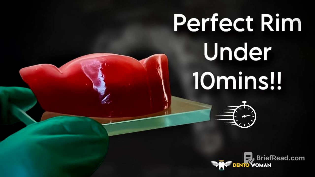 Easiest Way of fabricating a WAX RIM #maxillaryrim #biteblock #dentowoman
