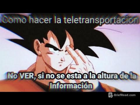 Como hacer La TELETRANSPORTACION|| Introducción 1|| qué se necesita para hacer la TELETRANSPORTACION