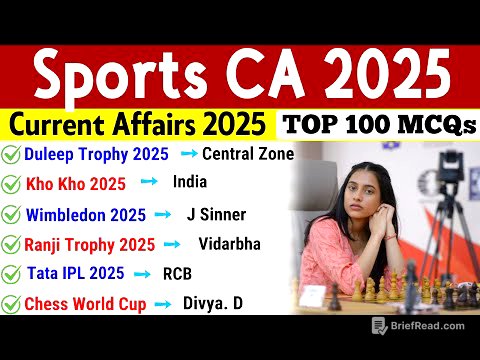 Sports Current Affairs 2025 | Sports Awards 2025 | Sports Important mcq | Sports 2025 gk