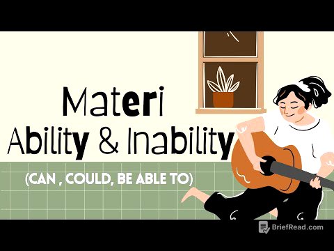 Materi Ability & Inability (CAN, COULD, BE ABLE TO)