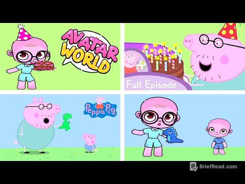 Peppa Pig in Avatar World | George's NEW Dinosaur | Daddy Pig's Birthday