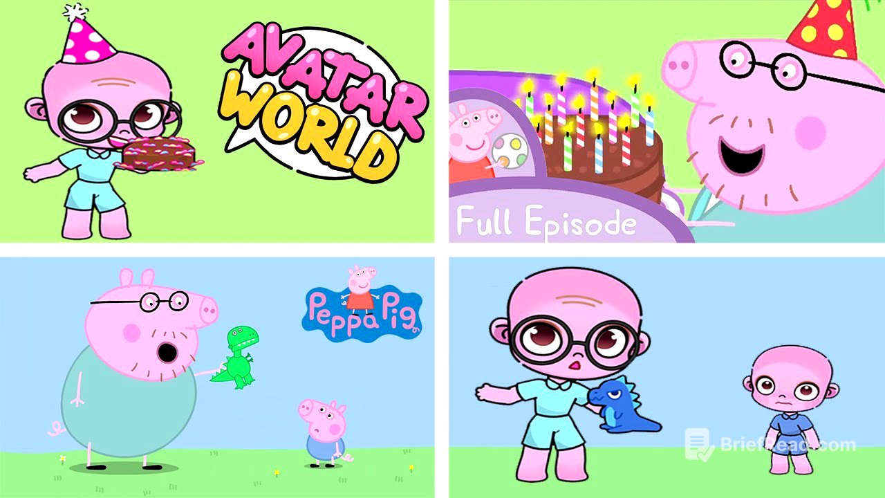 Peppa Pig in Avatar World | George's NEW Dinosaur | Daddy Pig's Birthday