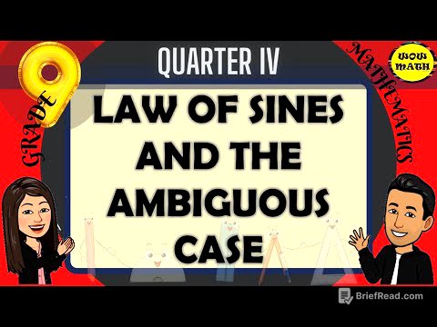 LAW OF SINES AND THE AMBIGUOUS CASE || GRADE 9 MATHEMATICS Q4