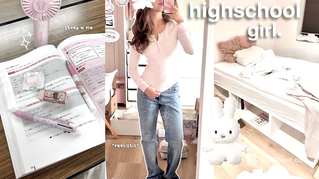 highschool diaries ep.1 | grwm + come w me to school (school girl aesthetic ✧˖°)