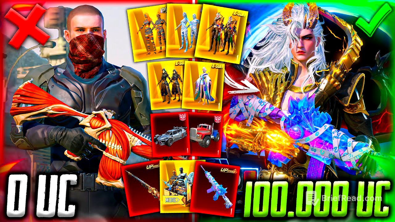 СОЧНАЯ ПРОКАЧКА АККАУНТА на 100000 UC! ПРОКАЧАЛ 3 Х-КОСТЮМА, ВЫБИЛ МУМИЮ, МАШИНЫ, М416 / ПУБГ МОБАЙЛ