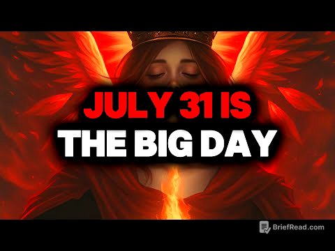 CHOSEN ONE, JULY 31 IS THE BIG DAY – PLEASE LISTEN👍