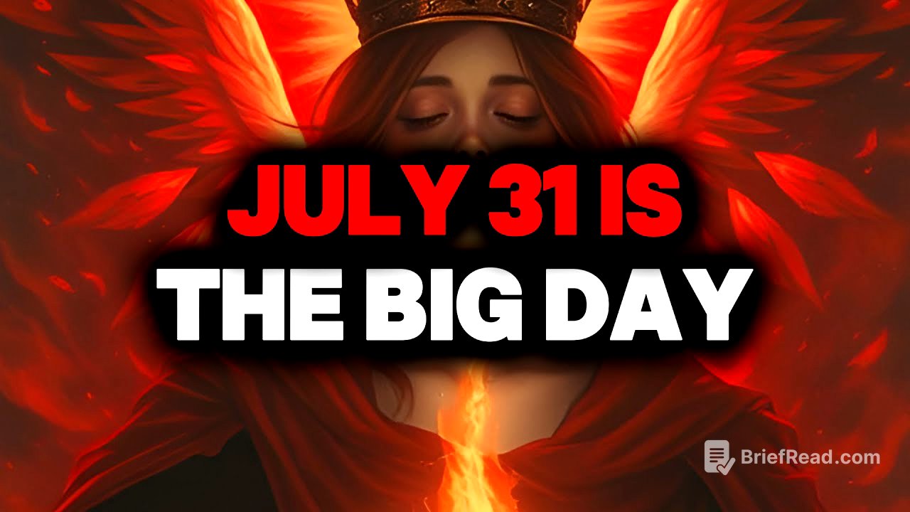CHOSEN ONE, JULY 31 IS THE BIG DAY – PLEASE LISTEN👍
