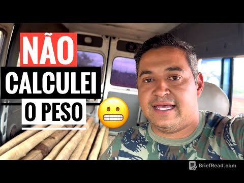 A VAN NÃO VAI AGUENTAR. COMPRANDO AS MADEIRAS DO PARQUINHO PRO SÍTIO. 