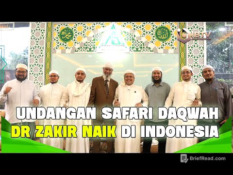 UNDANGAN SAFARI DAKWAH DR. ZAKIR NAIK DI INDONESIA