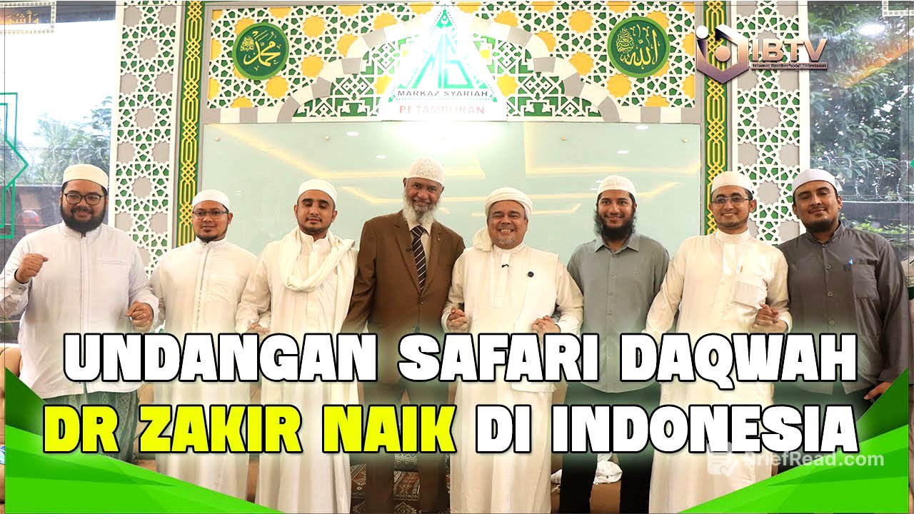 UNDANGAN SAFARI DAKWAH DR. ZAKIR NAIK DI INDONESIA